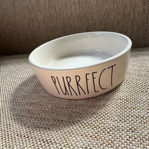 Rae Dunn Small Cat Food Ceramic Bowl-PURRFECT